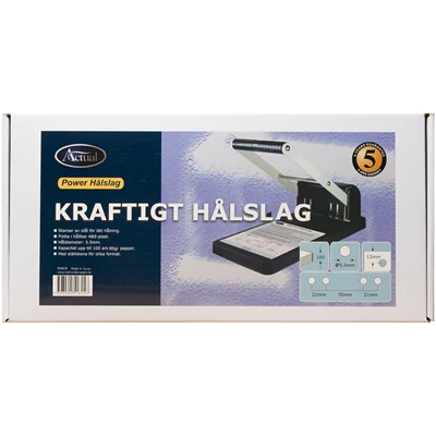 Hålslag Power Punch 120 grå