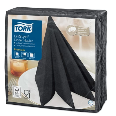 Servett Tork Linstyle 39x39cm Antracit 600st/kolli