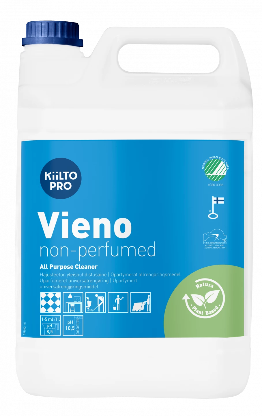 Allrengöring Kiilto Pro Vieno oparfymerat 5L