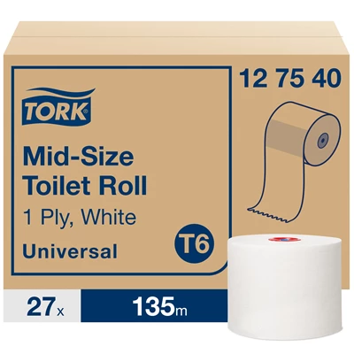 Toalettpapper Tork  Universal T6 1-lags 27/fp