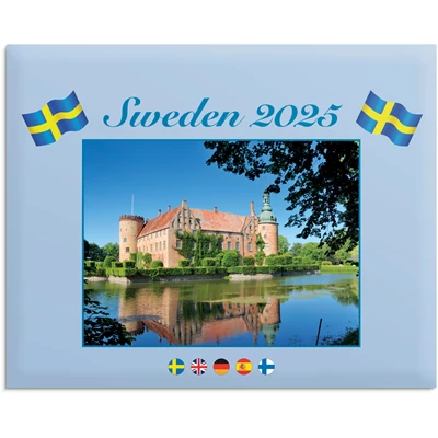 Väggkalender 2025 Sweden med kuvert