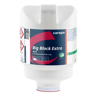 Maskindiskmedel Carepa Big Block Extra Alu 5kg 4st