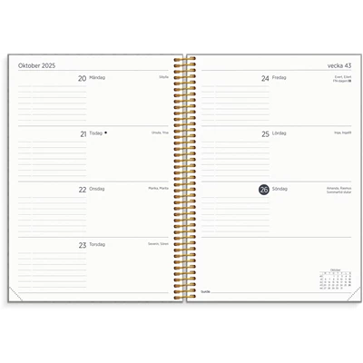 Kalender 2025 Organizer & Notes