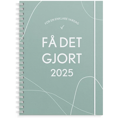 Kalender 2025 Få det gjort Grön