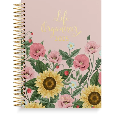 Kalender 2025 Life Organizer Blommor