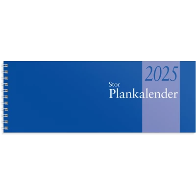 Stor Plankalender 2025 spiralbunden