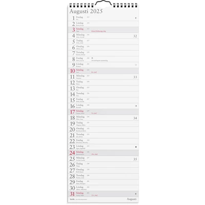 Väggkalender 2025 Lilla Månadskalendern