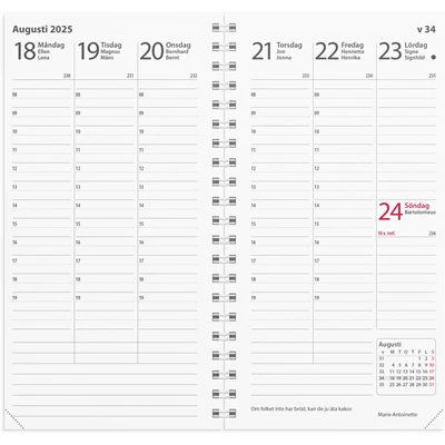 Kalender 2025 Interplano refill