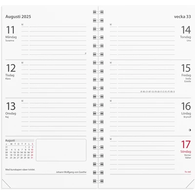 Kalender 2025 Master refill