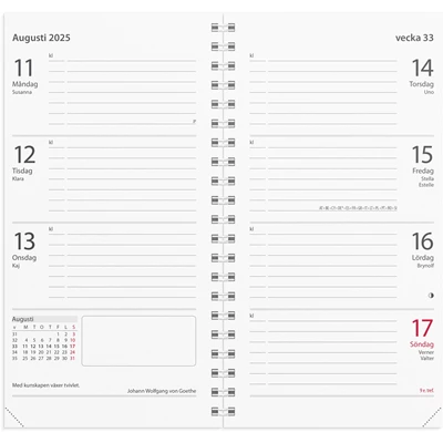 Kalender 2025 Planner kalendersats Master