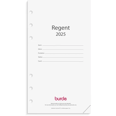 Kalender 2025 Regent kalendersats