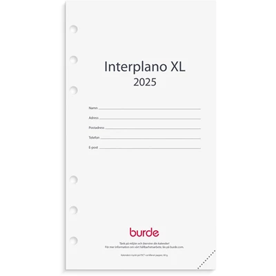 Kalender 2025 Regent kalendersats Interplano XL