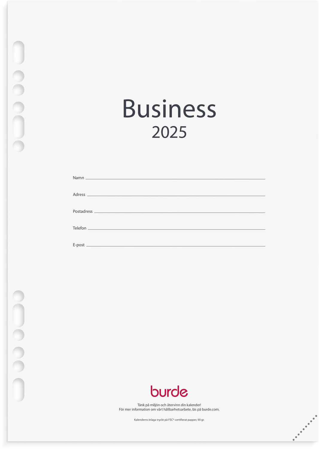 Kalender 2025 Business kalendersats