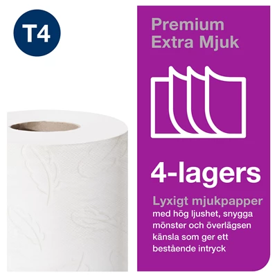 Toalettpapper Tork T4 Extra mjukt 42st/kolli