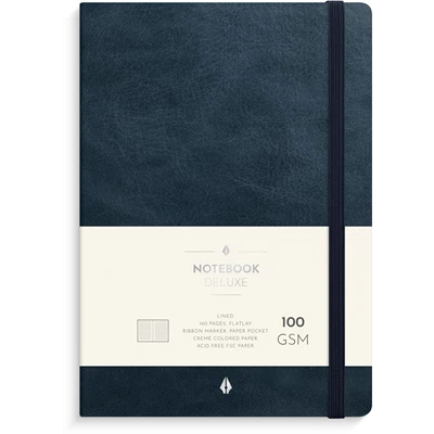 Anteckningsbok Notebook Deluxe A5 Blå