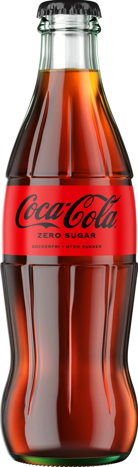 Coca Cola Zero Glasflaska 33cl 24st/kolli