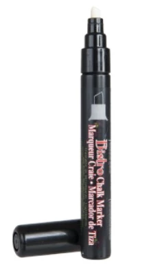 Griffel/Glas penna 2-6mm 6st/fp svart snedskuren