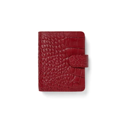 Filofax Classic Croc Pocket cherry