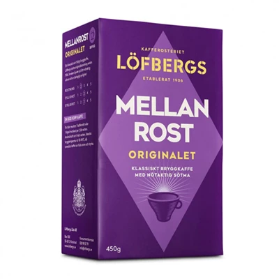 Kaffe Löfbergs Mellanrost 450g 12st/kolli