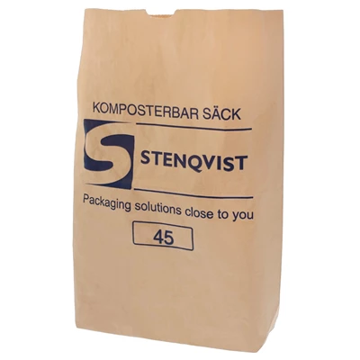 Papperssäck 45L Brun 50st/bunt