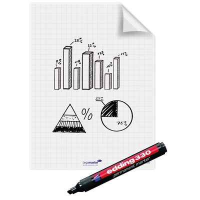 Skrivfilm statisk Magic Chart rutad