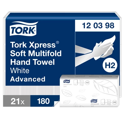 Pappershandduk Tork Xpress Adv. H2 3780st